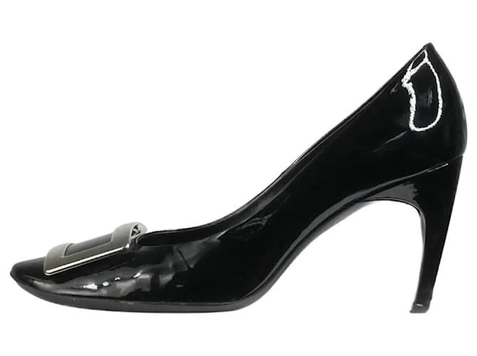 Roger Vivier Black patent leather pumps - size EU 39  ref.1090348