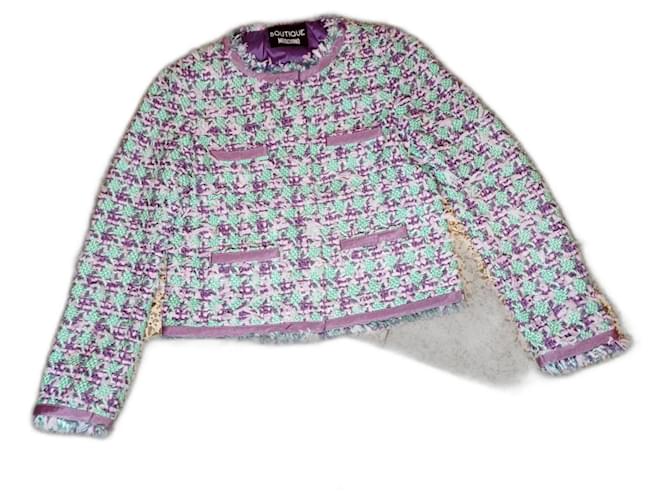 Moschino chaqueta de sport Multicolor Lana  ref.1090383