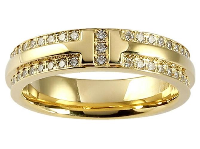 Tiffany & Co T Dourado Ouro amarelo  ref.1090514