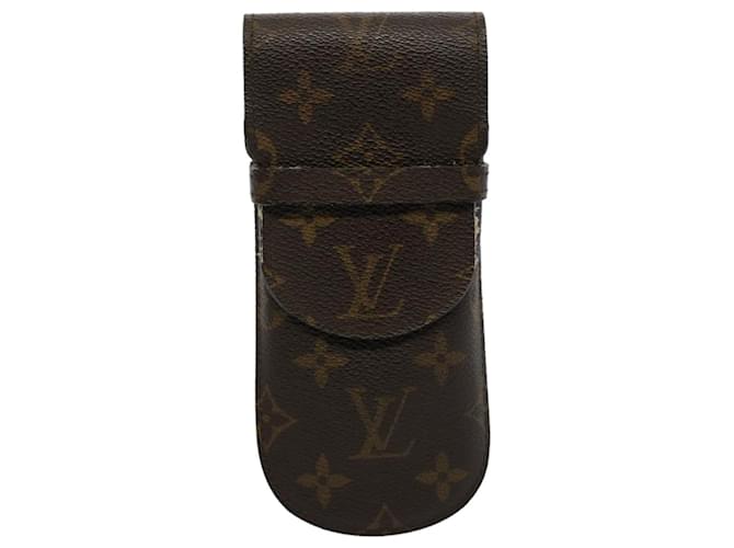 Louis Vuitton Etui à lunettes Brown Cloth  ref.1090956