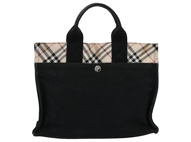 Etichetta blu Burberry Nero Tela  ref.1090969