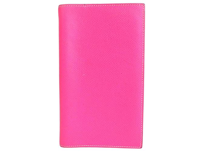 Hermès agenda cover Pink Leather  ref.1090980
