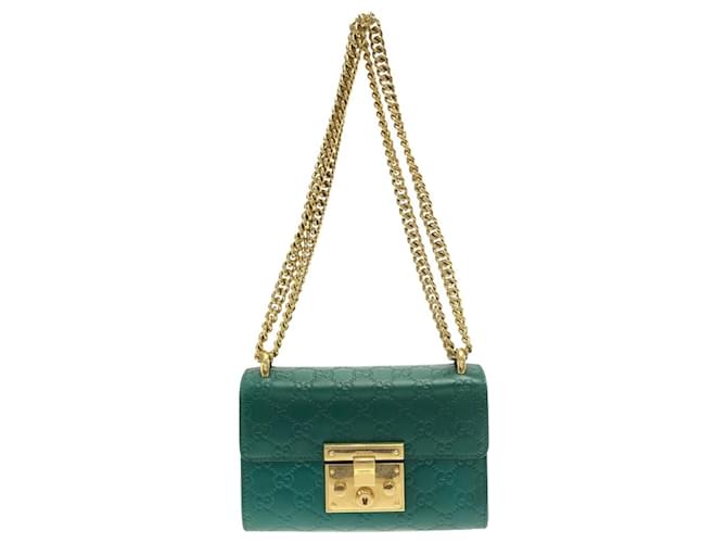 Gucci Padlock Green Leather ref.1090982 Joli Closet