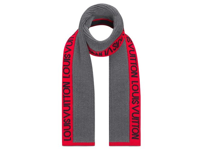Louis Vuitton Wool Scarf Grey