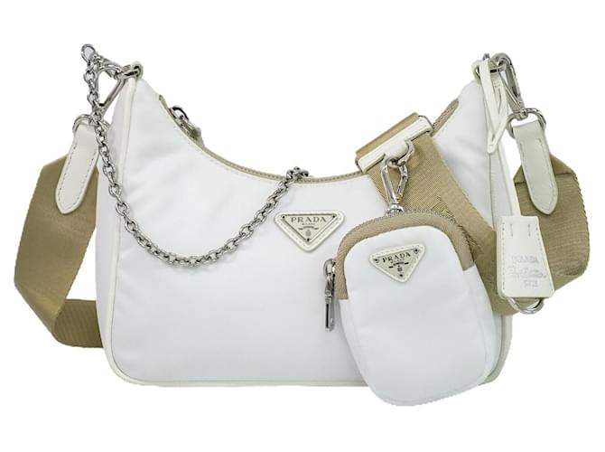 Prada White Leather  ref.1091383