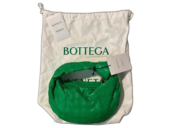 Mini Jodie Verde Bottega Veneta Pele de cordeiro  ref.1091416