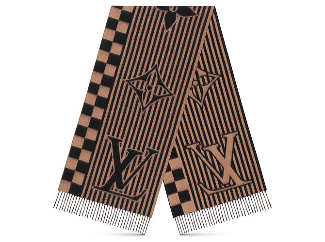 Louis Vuitton LV Schal Kaschmir neu Braun