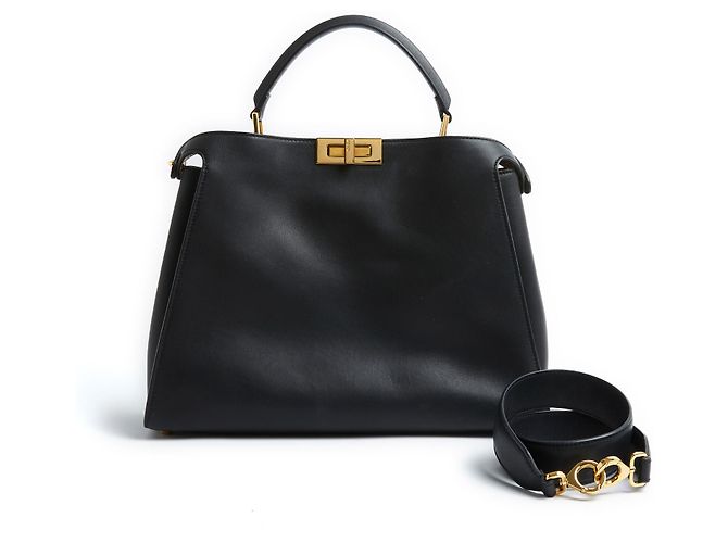 Fendi Peekaboo Large Black Strap