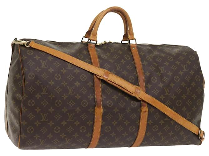 Louis Vuitton Monogram Keepall Bandouliere 60 Boston Bag M41412 LV Auth 55086 Cloth  ref.1091471