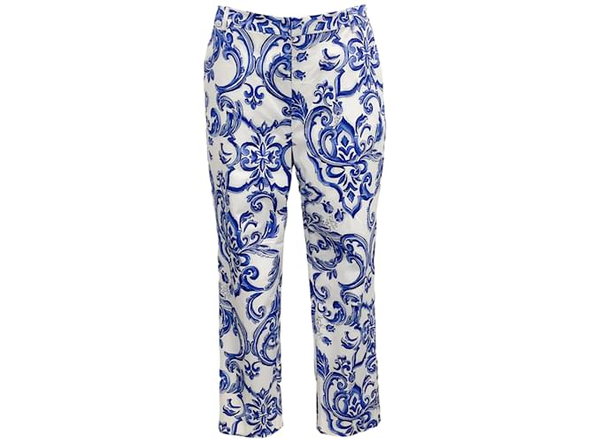 L'Agence L'Agenzia Blu / Pantaloni Ludivine bianchi Cotone  ref.1091528