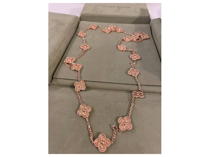 Van Cleef & Arpels Necklaces Gold hardware Pink gold  ref.1091581