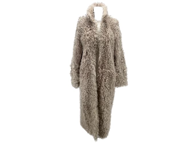 Autre Marque NON SIGNE / UNSIGNED  Coats T.FR Taille Unique Fur Beige  ref.1091754