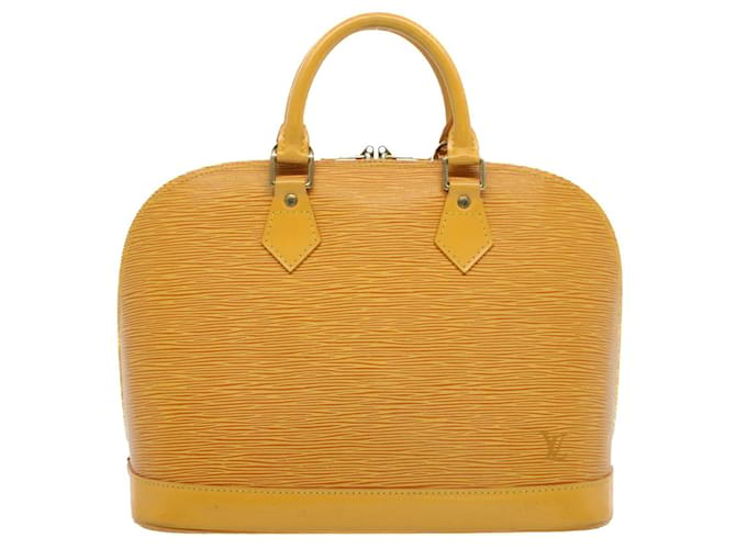 Louis Vuitton Alma Cuir Jaune  ref.1091921