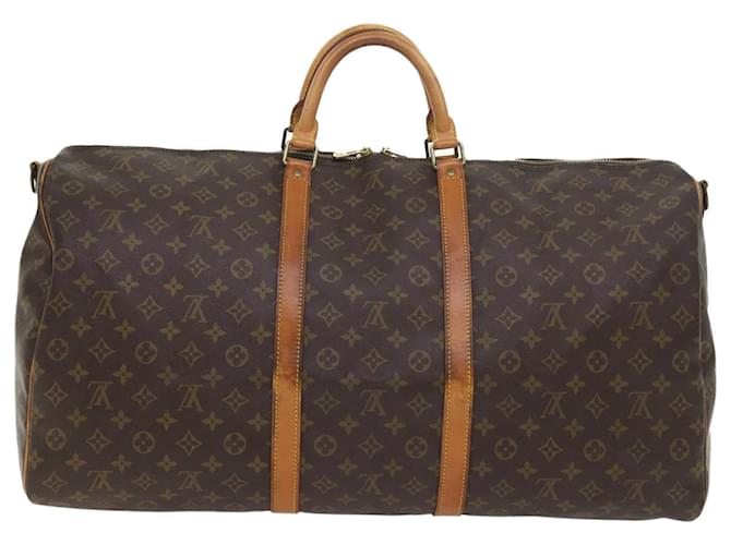 Louis Vuitton Keepall Bandouliere 60 Brown Cloth  ref.1092049