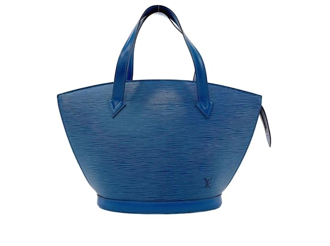 Louis Vuitton Saint Jacques Azul Couro  ref.1092065
