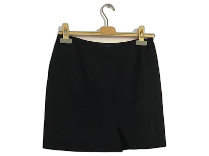 Mini skirt 1997 Gucci Tom Ford Black Wool  ref.1092459