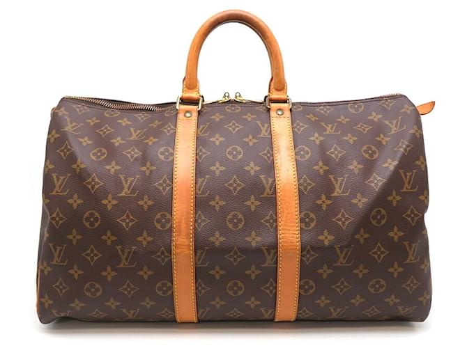 Louis Vuitton Keepall 45 Brown Cloth  ref.1092477