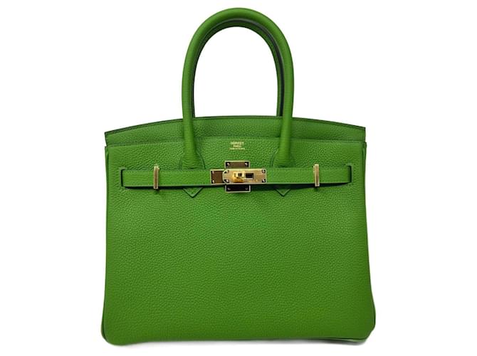 Hermès Nouveau Hermés Birkin 30 Couleur Verte Jucca togo Cuir  ref.1092486