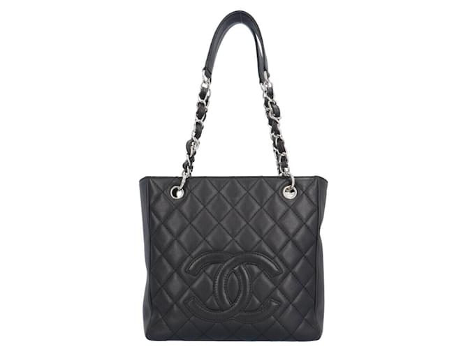 Classique Chanel shopping Cuir Noir  ref.1092491