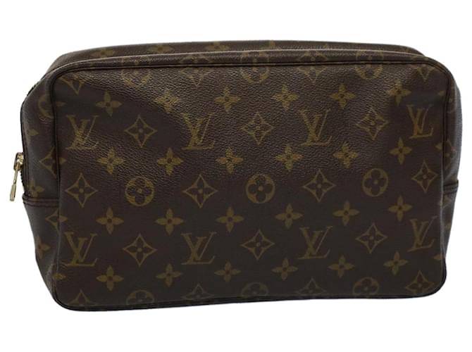 Toilette Trousse Monogram Louis Vuitton 28 Pochette M47522 LV Auth am5057 Monogramme  ref.1092638