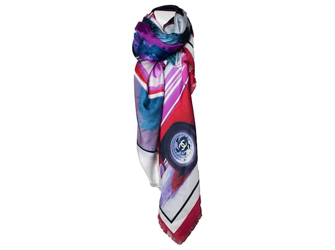Chanel, Havana scarf Multiple colors Silk  ref.1092672