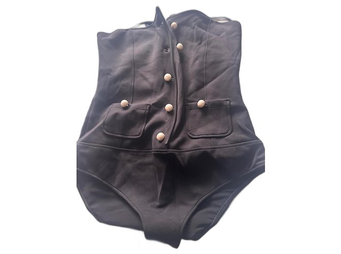 Chanel Black Nylon Swimsuit