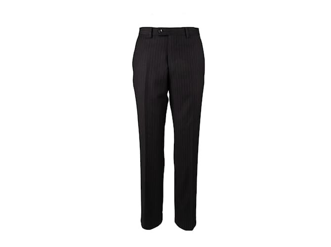 Gucci Pinstripe Pants Black Wool  ref.1092842