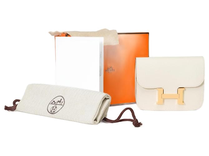 Hermès HERMES Constance Accessory in Beige Leather - 101530  ref.1092849