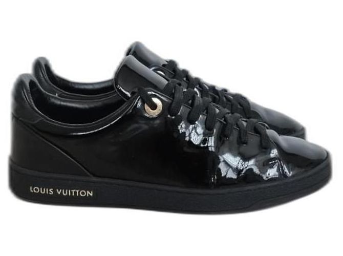 Louis Vuitton Frontrow Sneaker Lackleder Schwarz 36