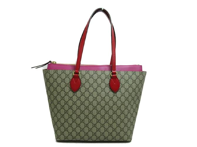 Gucci GG Supreme Tote Bag 415721 Brown Cloth  ref.1093081
