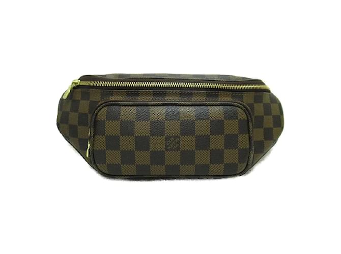 Louis Vuitton Damier Ebene Melville Bum Bag N51172 Brown Cloth  ref.1093108