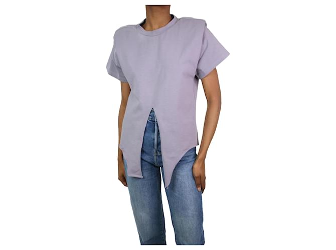Isabel Marant T-shirt gris noué sur les épaules - taille XS Coton  ref.1093121