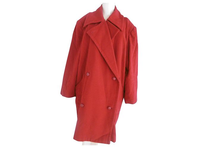 Abrigo de chloé Roja Lana