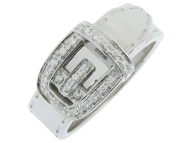 Gucci Belt Ring Silvery White gold  ref.1093398
