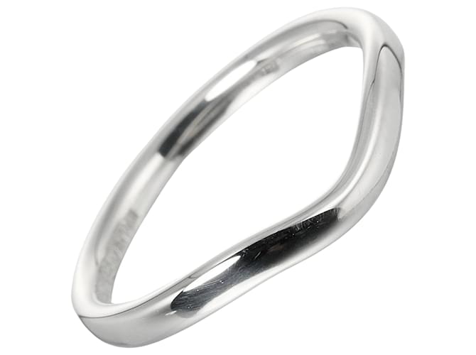 Tiffany & Co Curved band Silvery Silver  ref.1093417