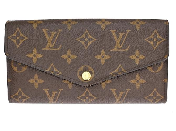 Louis Vuitton Portefeuille Sarah Brown Cloth  ref.1093478