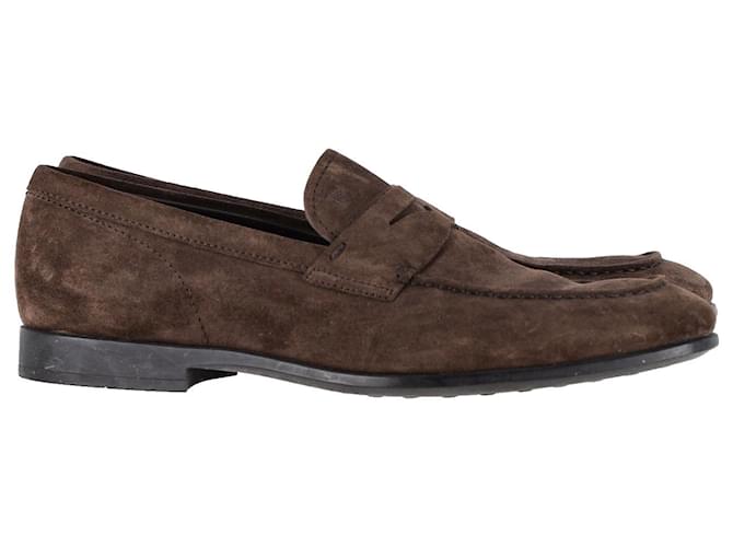 Tod's loafers in brown suede  ref.1093572