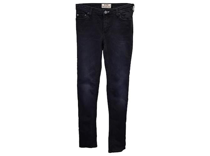 Acne Studios Jeans Slim-Fit em Algodão Azul Marinho  ref.1093595