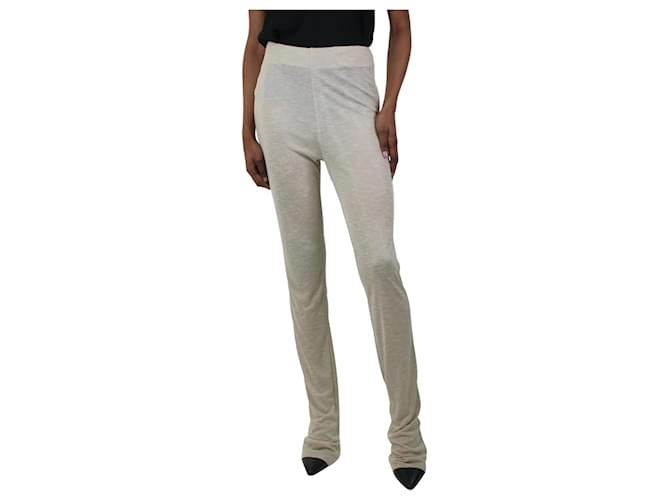Louis Vuitton Ura Beige side-zip trousers - size XS Triacetate  ref.1093653