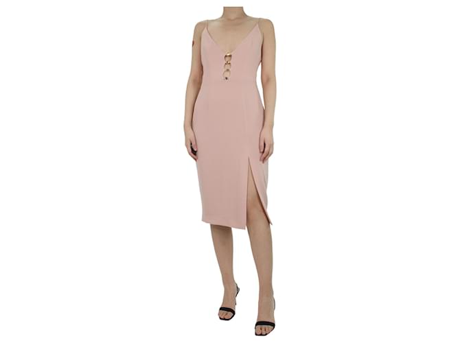 Zimmermann Pink crepe link midi dress - Brand size 2 Polyester  ref.1093666