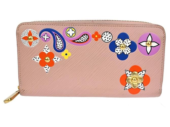 Louis Vuitton Zippy Wallet Pink Leather  ref.1093780