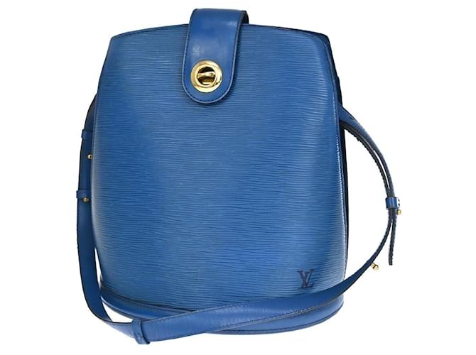 Louis Vuitton Cluny Blu Pelle  ref.1093789