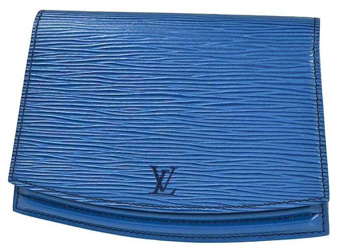 Louis Vuitton Tilsitt Blue Leather  ref.1093858