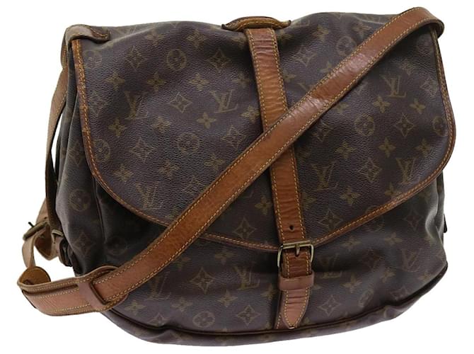 Louis Vuitton Monogram Saumur 35 Shoulder Bag M42254 LV Auth 55382 Cloth  ref.1094042