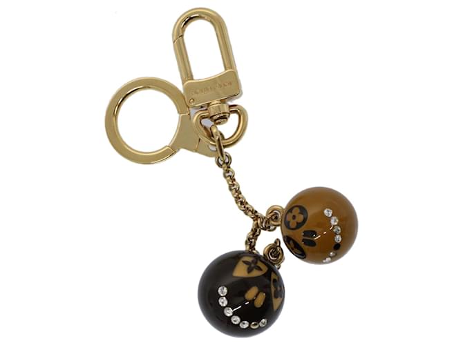 Porta-chaves LOUIS VUITTON Porte Cles Jack & Lucy Marrom Ouro M65376 Autenticação de LV 55174 Dourado Metal  ref.1094066