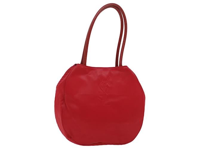 SAINT LAURENT Shoulder Bag Leather Red Auth bs8708  ref.1094139