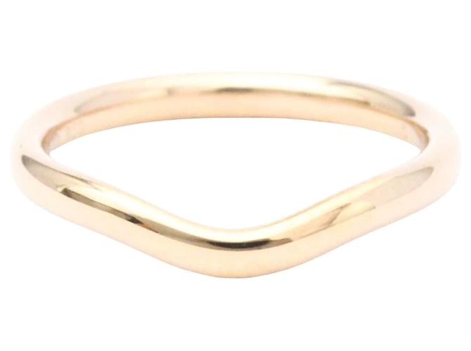 Faixa curva Tiffany & Co Dourado Ouro rosa  ref.1094370
