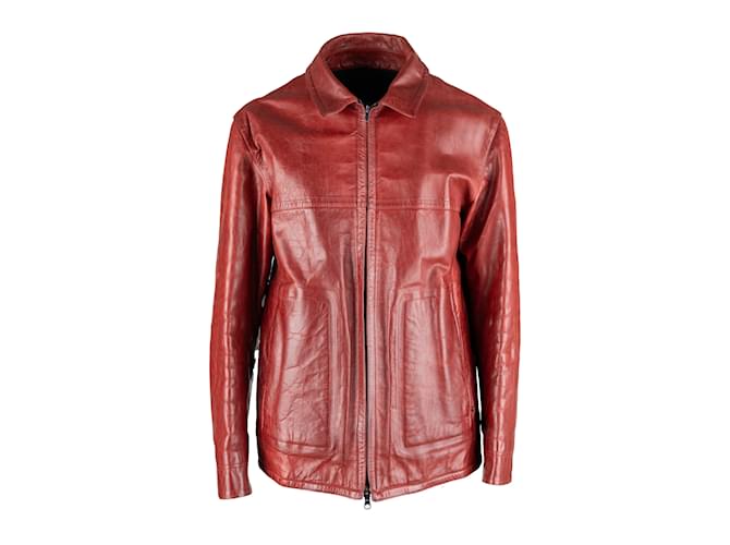 Gianfranco Ferré Leather Jacket Red  ref.1094681