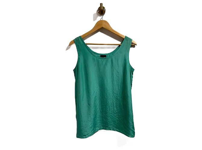 FENDI Top T.IT 40 Seta Verde