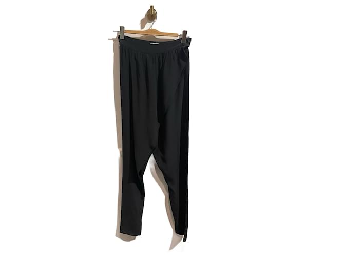 Chloé CHLOE Pantalon T.fr 36 silk Soie Noir  ref.1096310